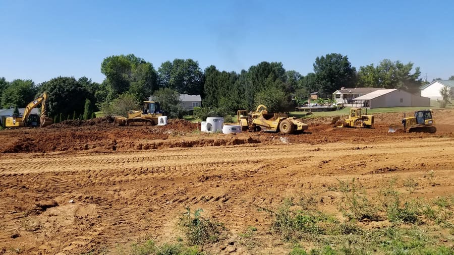 Excavation and site work by Earth Works, LLC — serving Versailles, KY